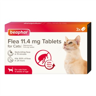 Beaphar Flea Tablets for Cats 3 pack